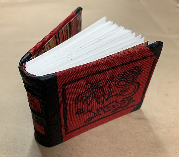 handbound mini dragon book by White Raven Press